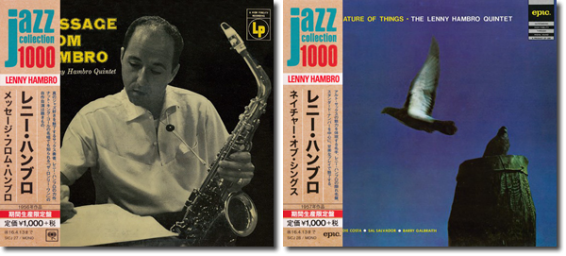 2015 The Lenny Hambro Quintet - 2 Albums: Message From Hambro (1955) / The Nature Of Things [CD]